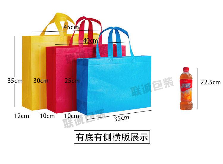 無紡布袋手提袋定制印字帆布購物環保袋培訓班廣告袋子定做logo(圖2)