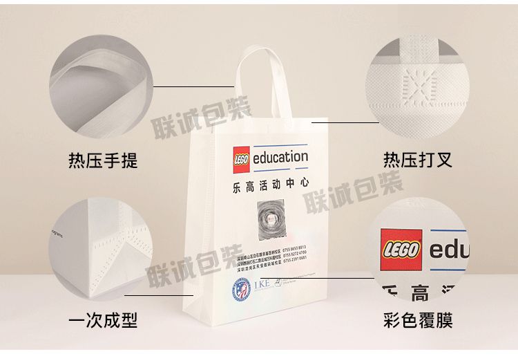 無紡布袋手提袋定制印字帆布購物環保袋培訓班廣告袋子定做logo(圖9)
