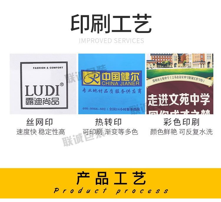 無紡布袋手提袋定制印字帆布購物環保袋培訓班廣告袋子定做logo(圖10)
